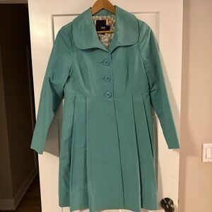 Stylish Teal Trench Coat
